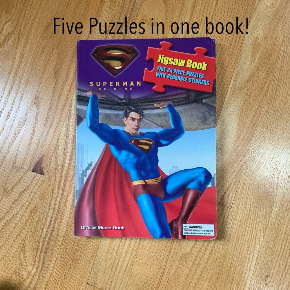 Superman Jigsaw Book w/Reusable stickers